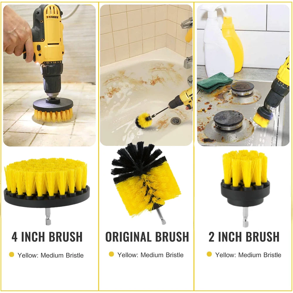12/4 Pcs Electric Drill Brush Kit scrubber Cleaning Brush For Carpet Glass Car Kitchen Bathroom toilet Cleaning Tools household 12/4 Pcs Electric Drill Brush Kit scrubber Cleaning Brush For Carpet Glass Car Kitchen Bathroom toilet Cleaning Tools household