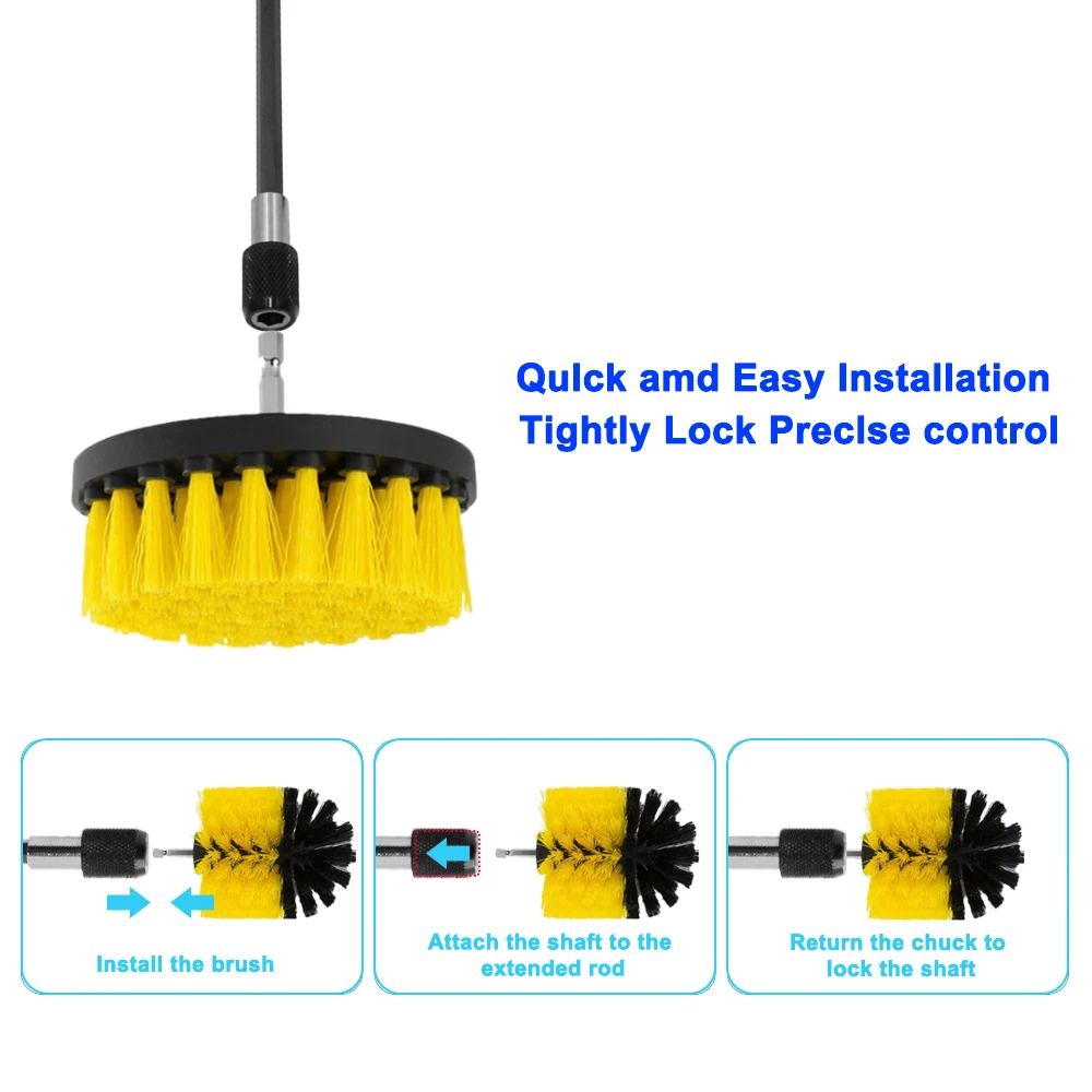 12/4 Pcs Electric Drill Brush Kit scrubber Cleaning Brush For Carpet Glass Car Kitchen Bathroom toilet Cleaning Tools household 12/4 Pcs Electric Drill Brush Kit scrubber Cleaning Brush For Carpet Glass Car Kitchen Bathroom toilet Cleaning Tools household