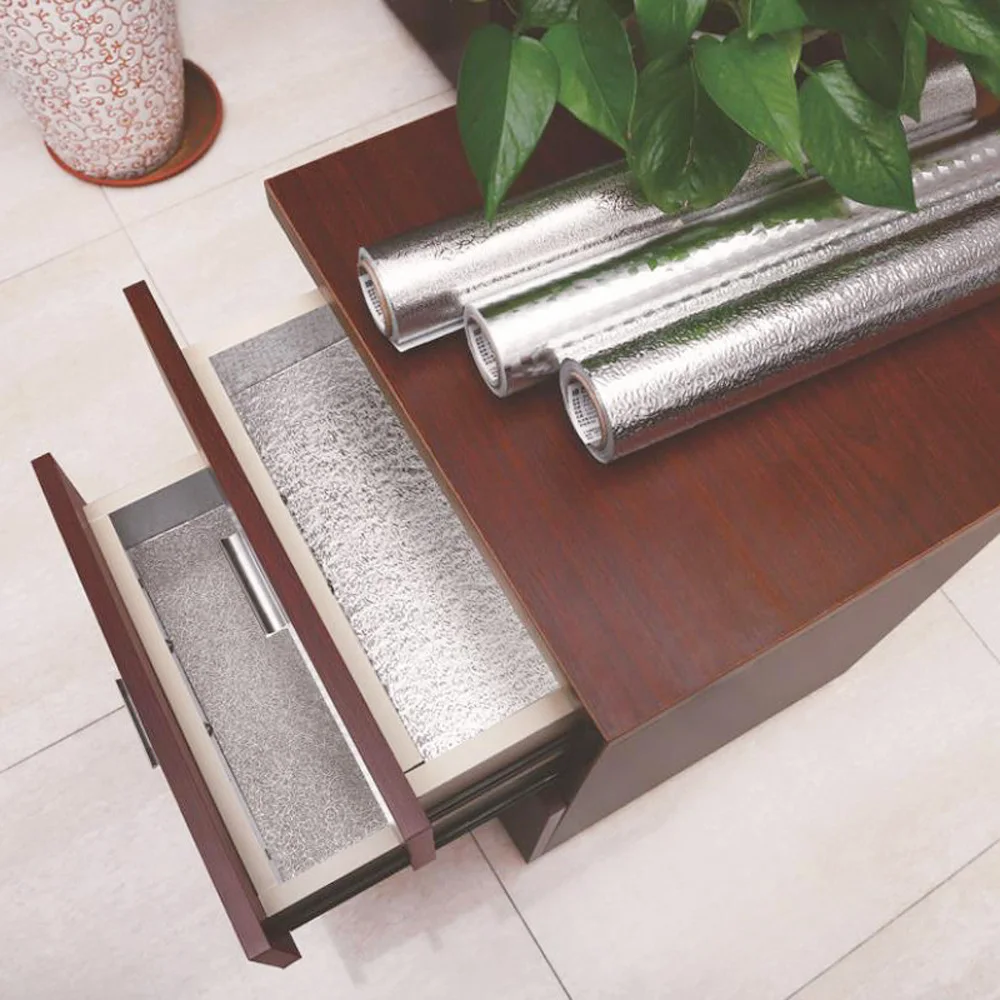 Kitchen Wall Sticker, Aluminum Foil, Waterproof, Removable, Self Adhesive, Oil Proof Wallpaper, Wide 40 cm, 60cm